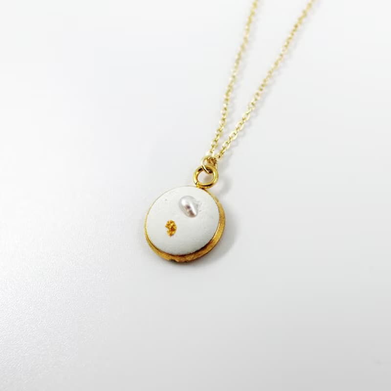 珍珠系列-優雅珍珠水泥項鍊(生日禮物/情人禮物)