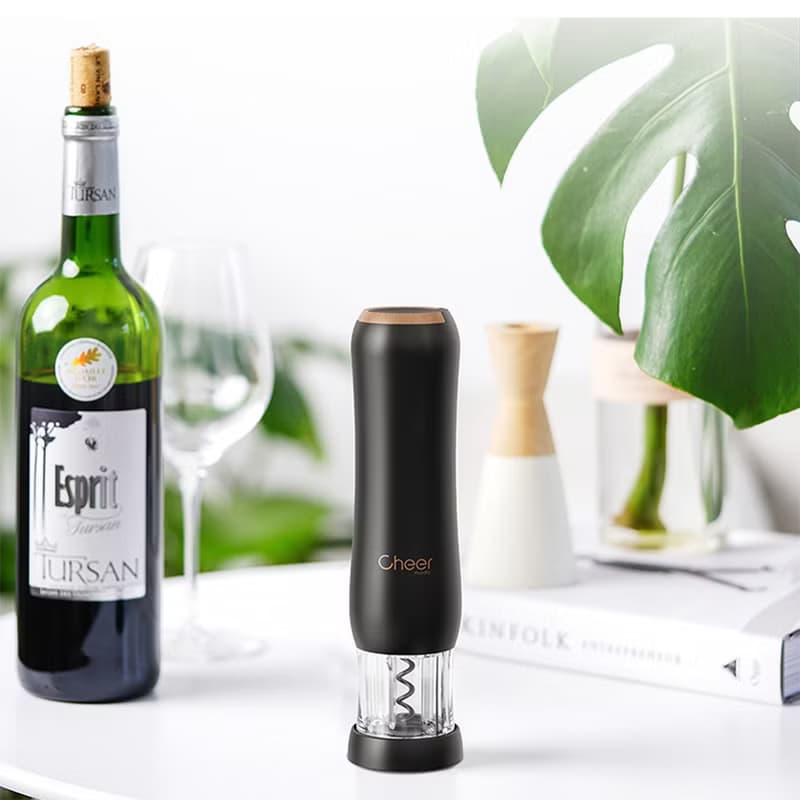 【免運特惠】USB充電式全自動電動紅酒開瓶器禮盒/cheer