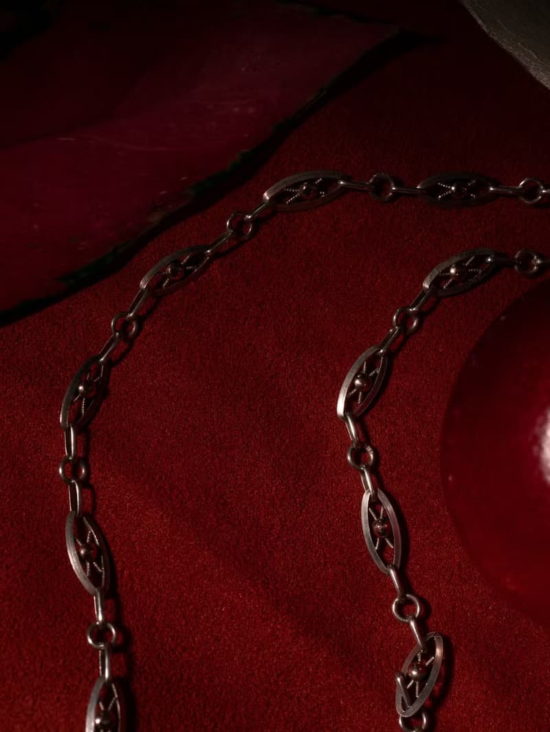 1890s 法國 金銀雙色鏤空繩結長鍊