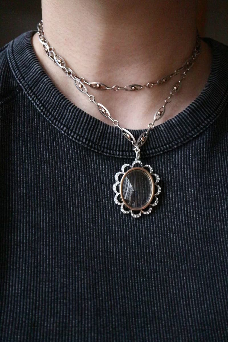 1890s 法國 金銀雙色鏤空繩結長鍊