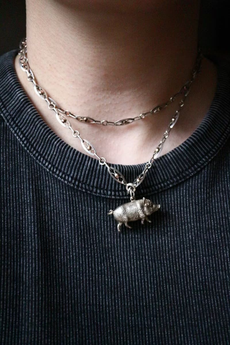 1890s 法國 金銀雙色鏤空繩結長鍊