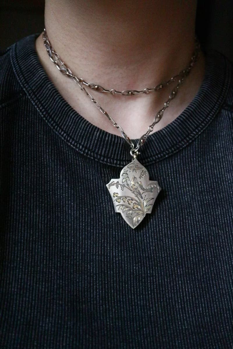 1890s 法國 金銀雙色鏤空繩結長鍊