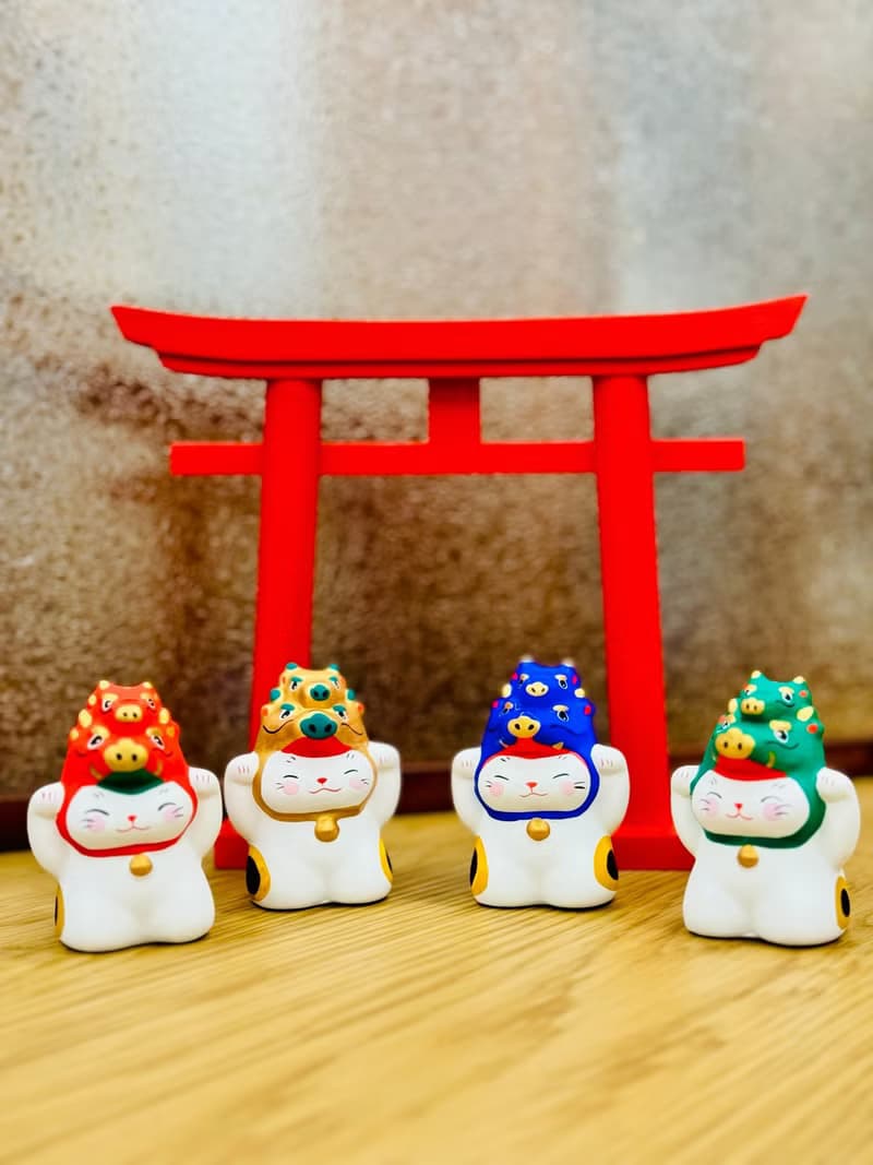 谷中堂 龍年限定 龍年招財貓