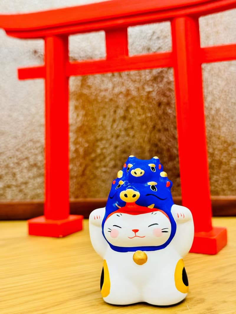 谷中堂 龍年限定 龍年招財貓