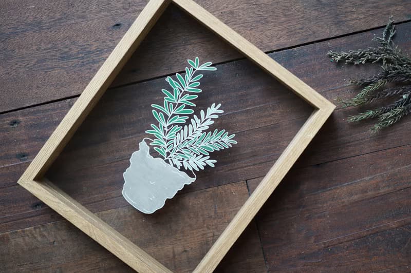 AHMLIFE 透明系 植物框 迷迭香 原作限量商品