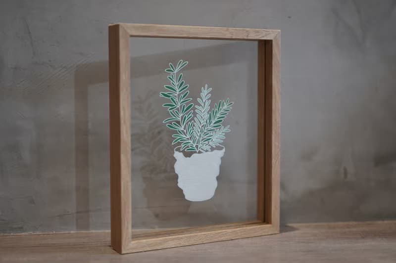 AHMLIFE 透明系 植物框 迷迭香 原作限量商品