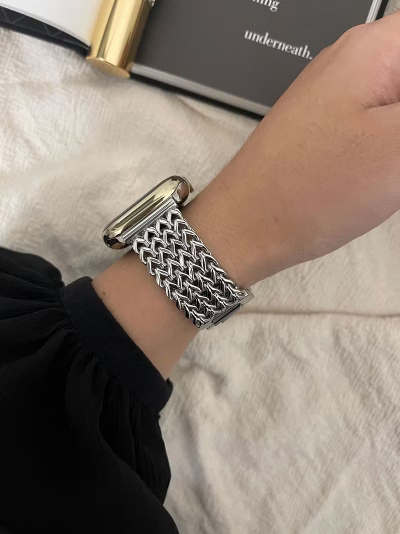 Apple Watch 多層次鏈條不鏽鋼金屬錶帶