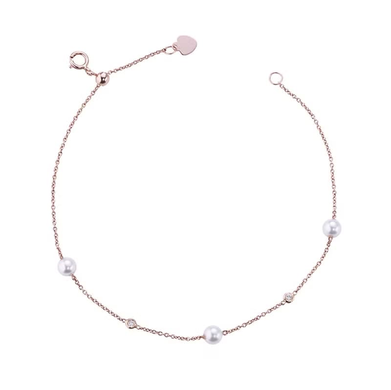 經典款珍珠包鑲手鍊