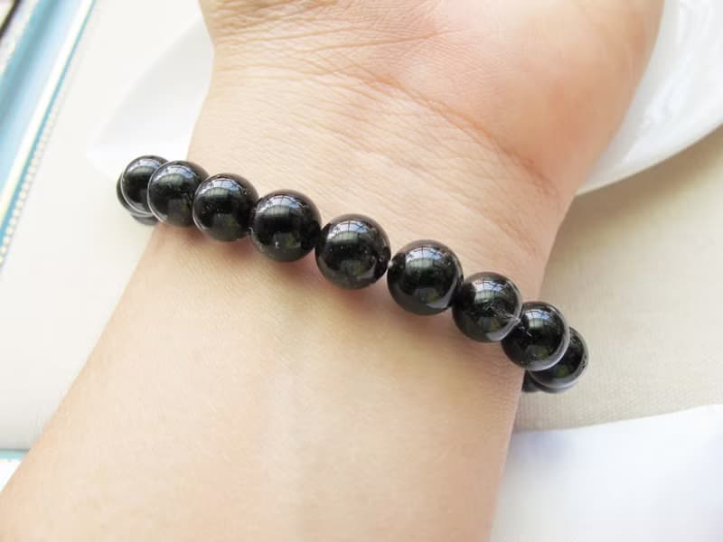 黑碧璽髮晶9mm(黑髮晶)【領袖石】改善身體健康 運氣