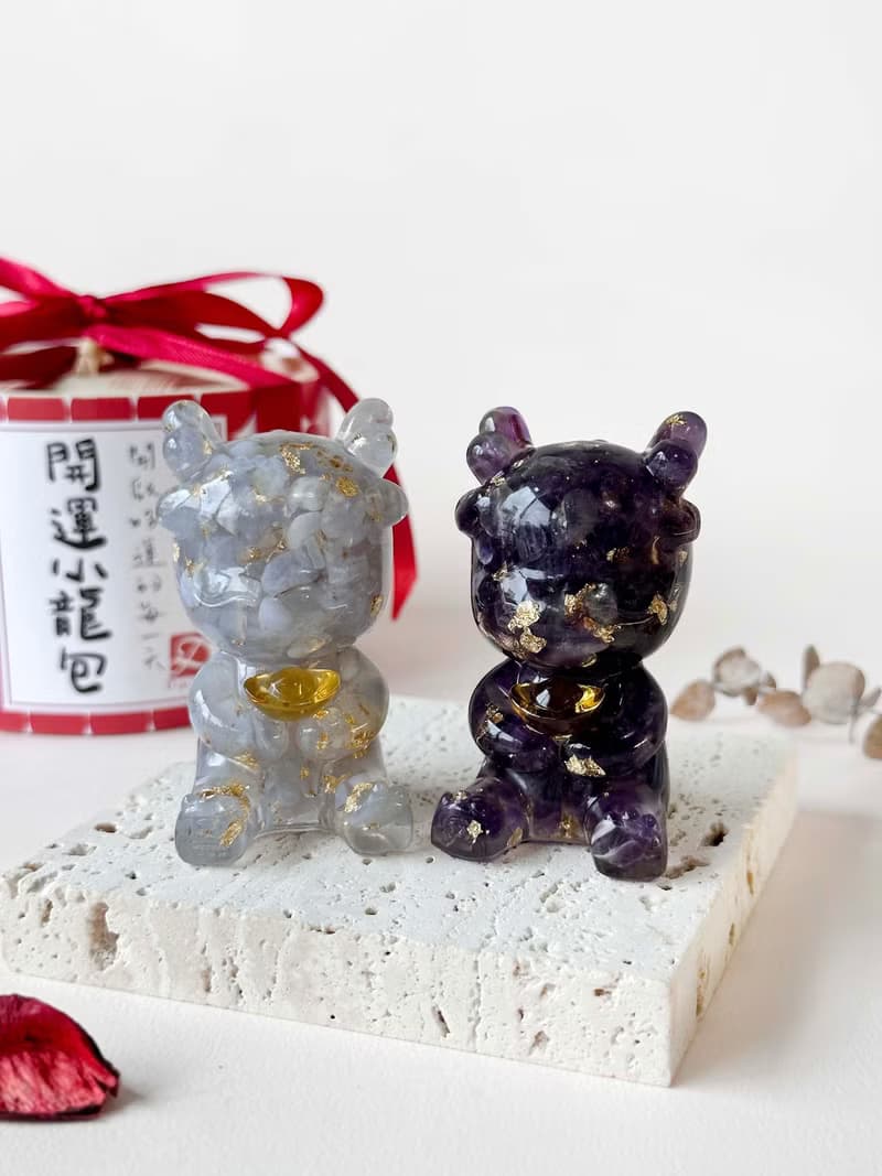 五行水晶龍 | 天然石 手作擺飾 | 聖誕禮物 交換禮物 新年禮物