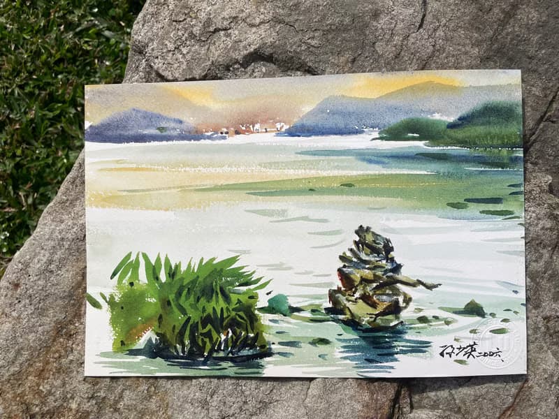 日月潭系列-九隻青蛙雕塑