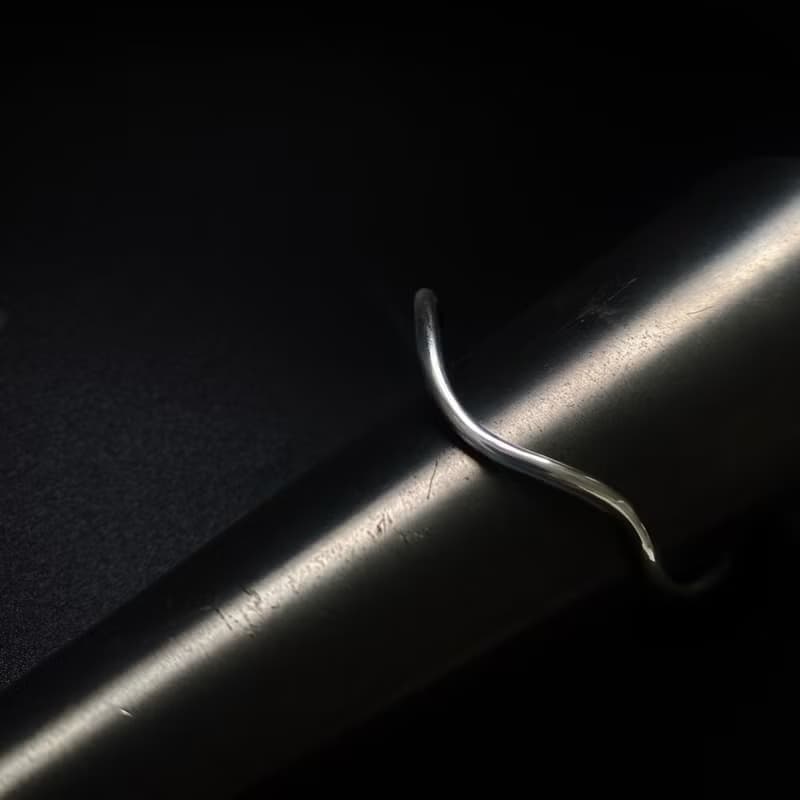 手鐲 925純銀 wave bangle01