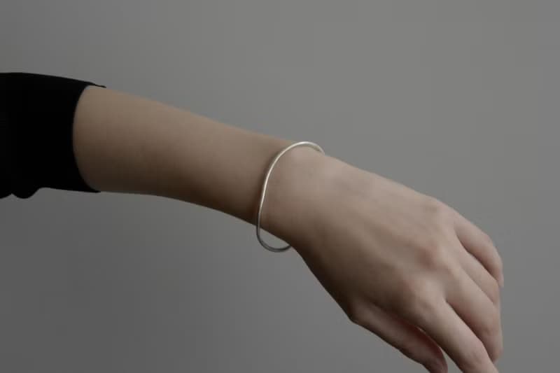 手鐲 925純銀 wave bangle01