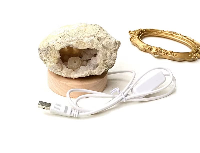 天然原礦瑪瑙招財小白晶洞 白水晶 辦公室 療癒 可消磁晶石飾品