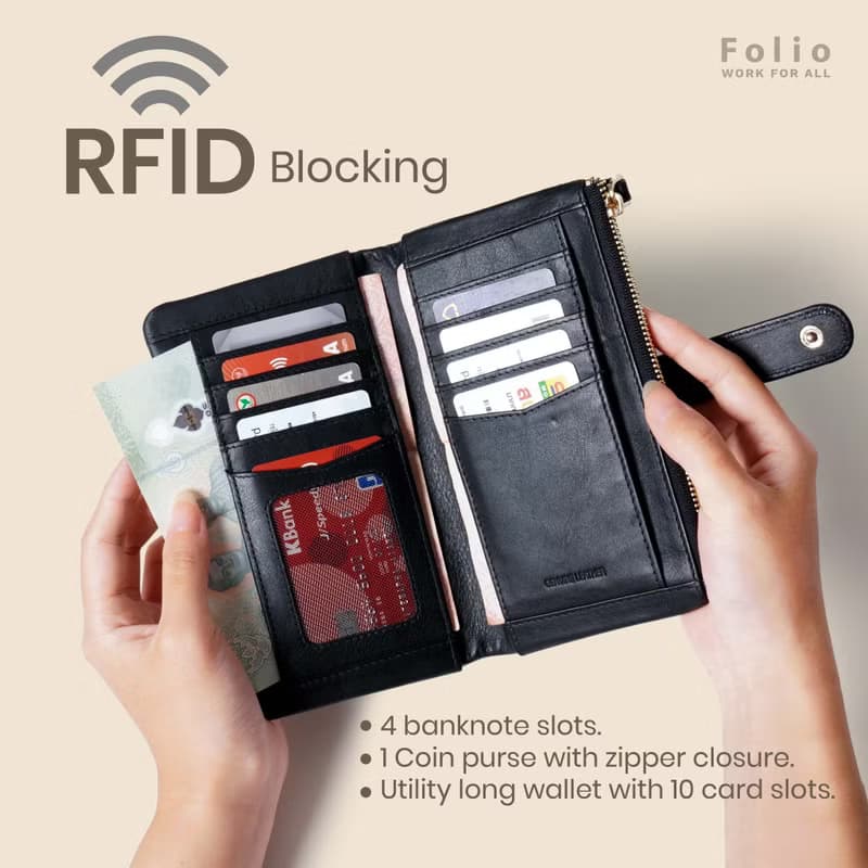 FOLIO : Frida Slim Long Wallet