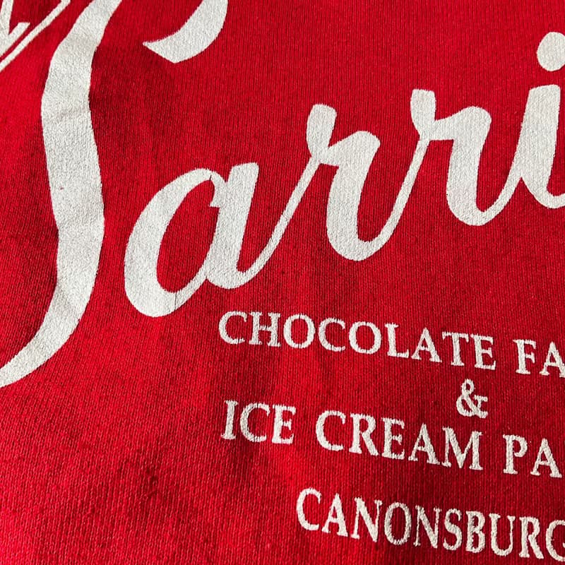 古著巧克力工廠紅色企業衛衣