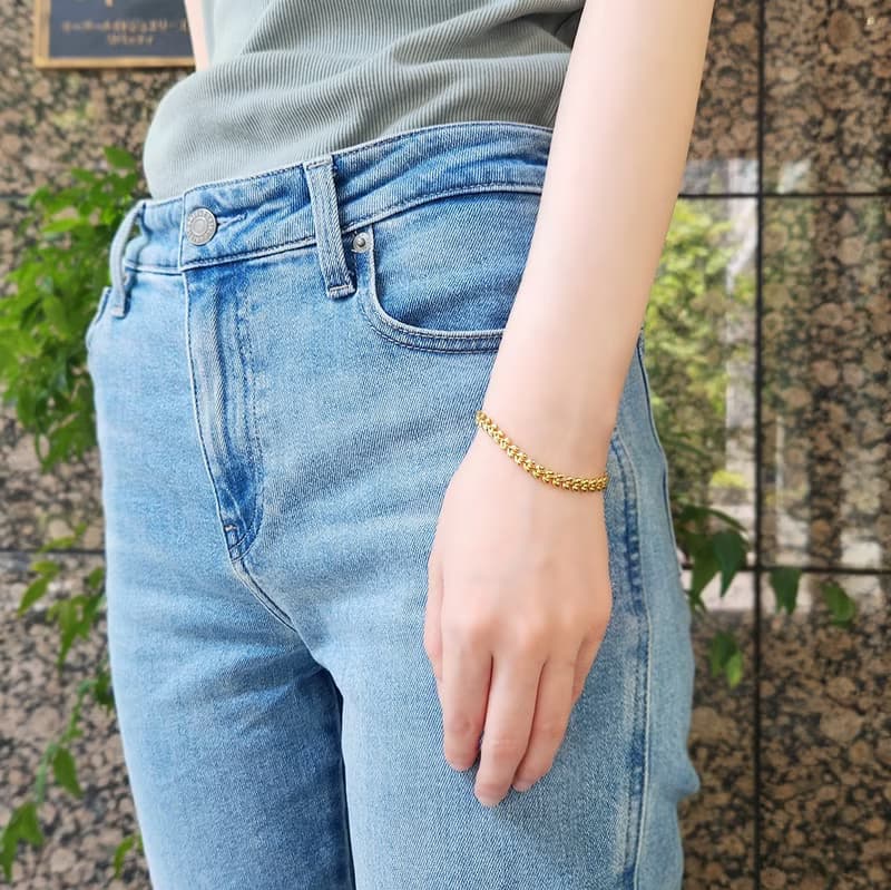 月桂樹のブレスレット・サージカルステンレス　月桂樹