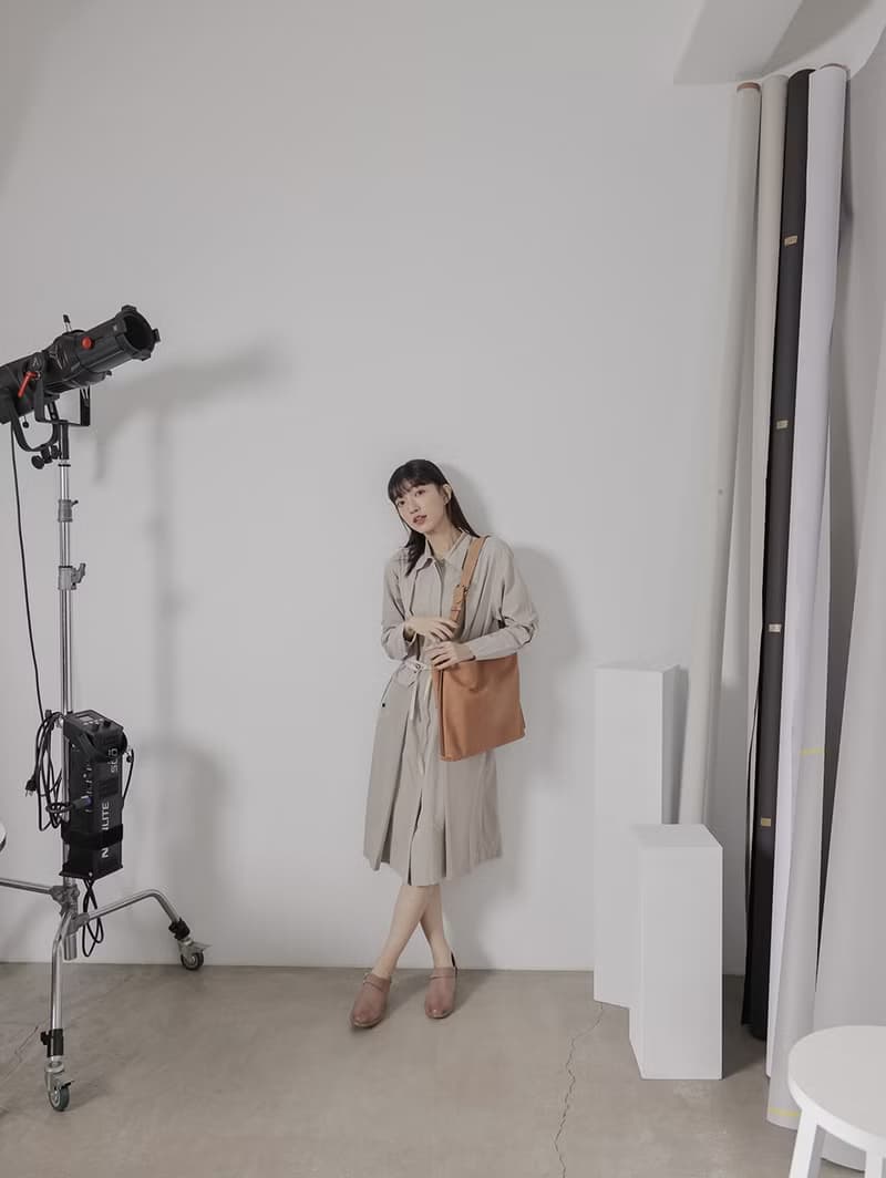 supportingrole 2分層真皮中性簡約的簡約肩側背包 咖啡