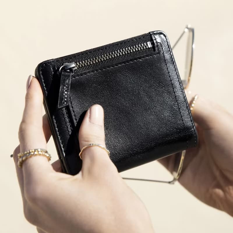 IN ANOTHER LIFE 極簡短夾_藍、灰、駝、黑、粉