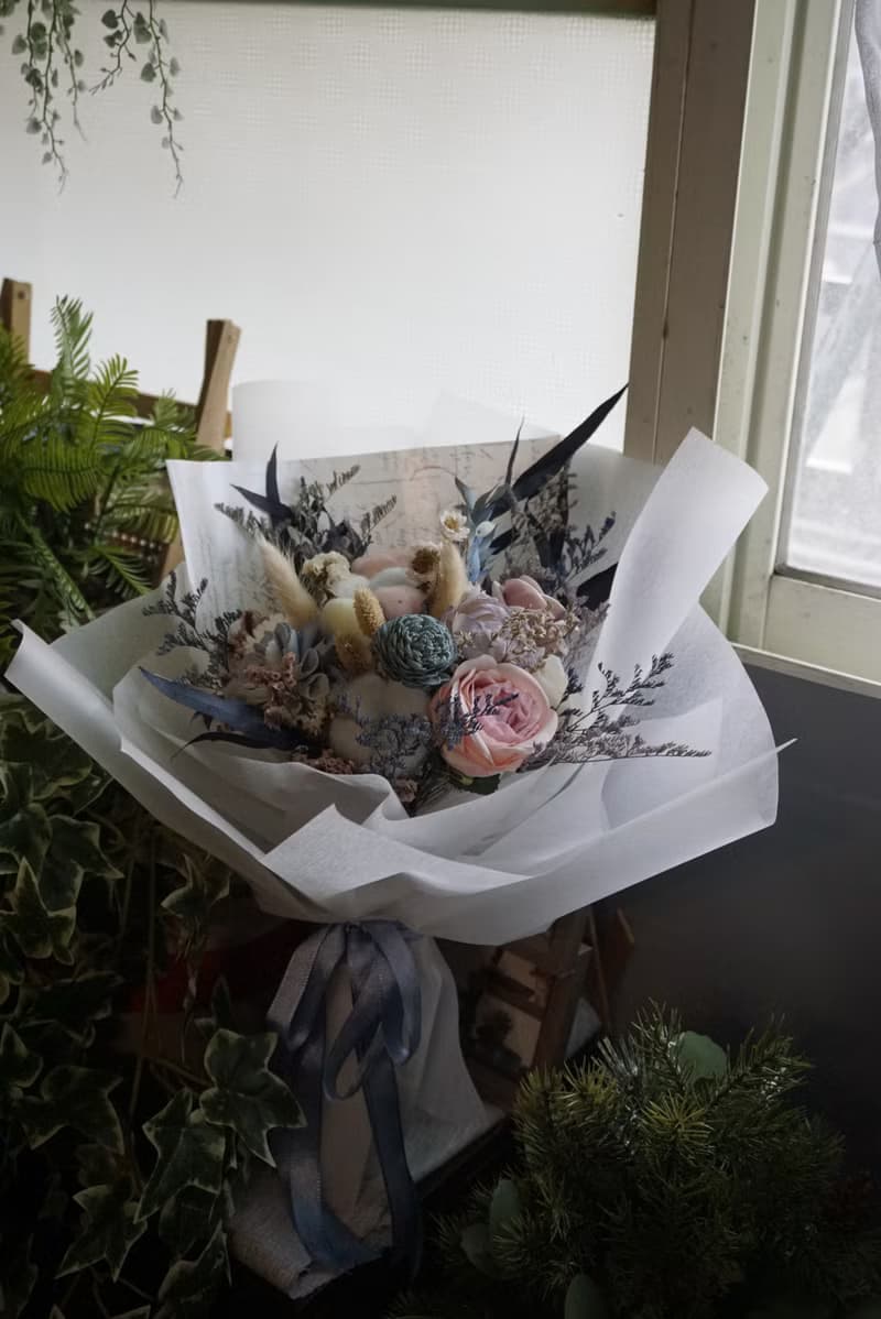 乾燥花束 情人節 生日禮物 畢業花束
