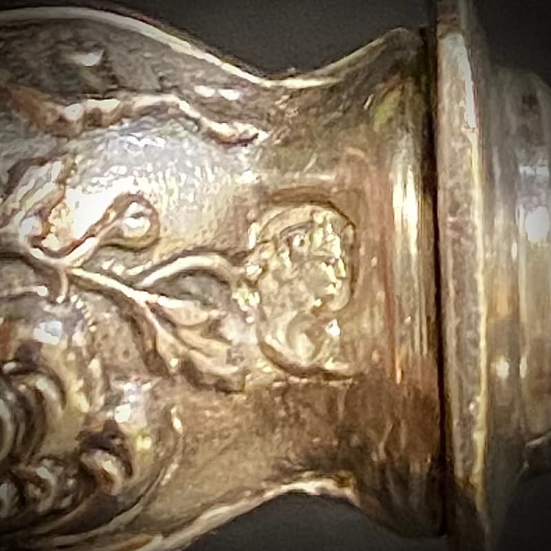 法國新藝術時期 華麗浮雕純銀柄 變形刀叉組