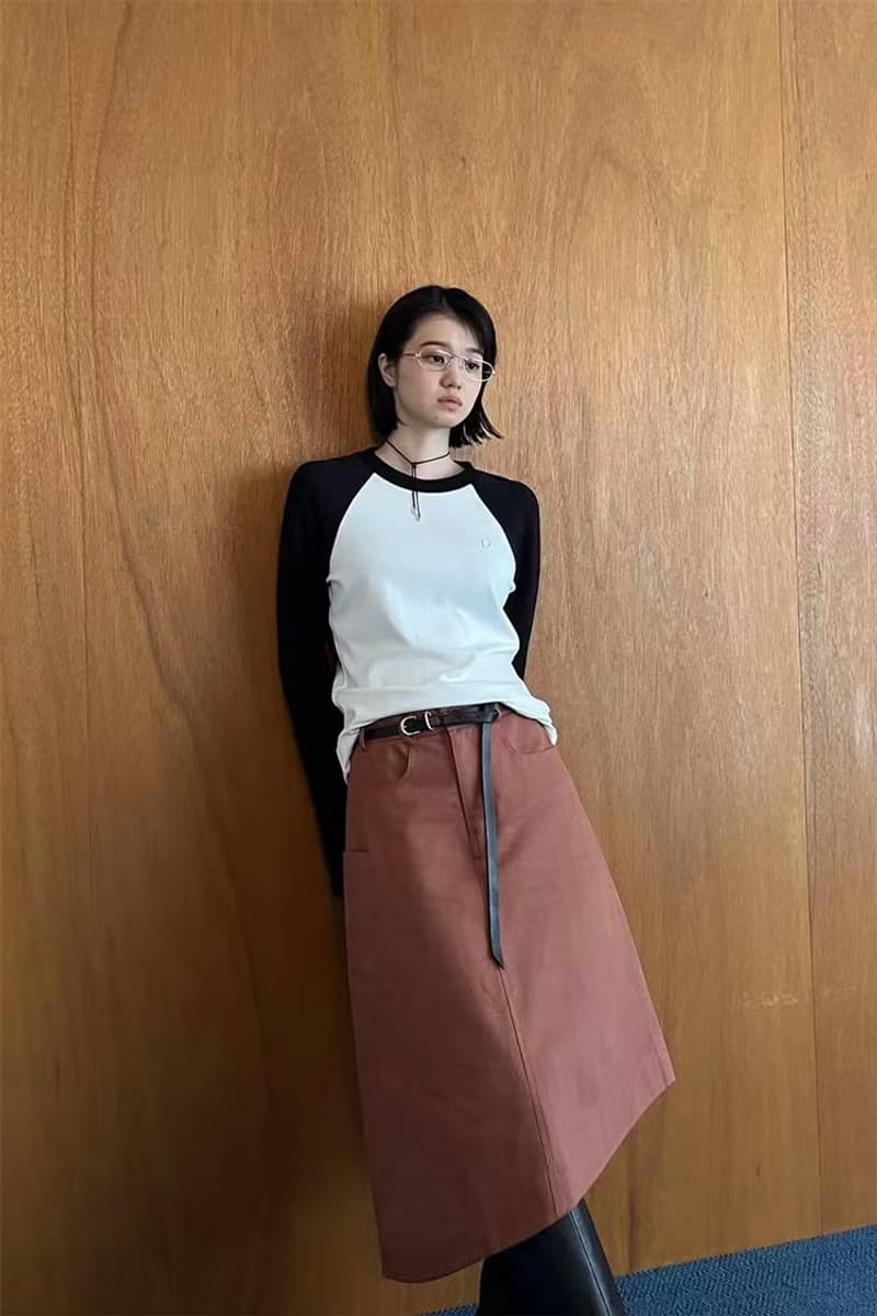 REDO 微弧下擺不對稱半身裙