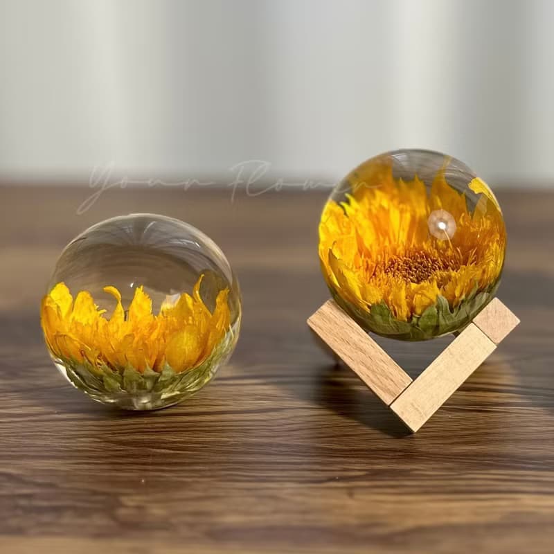 永生花樹脂水晶球系列 配支架