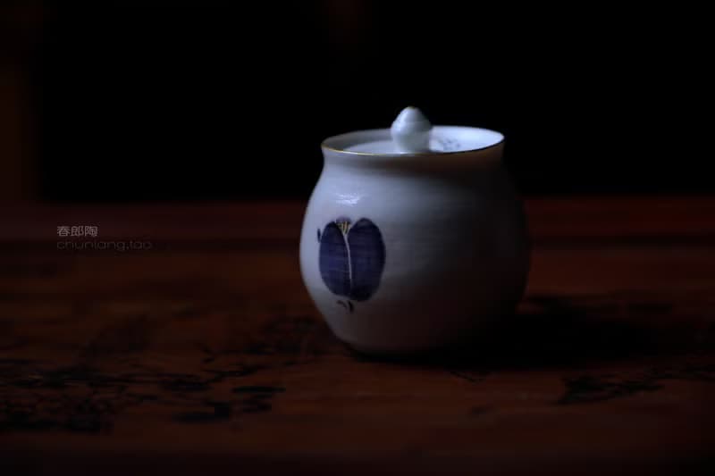 春郎陶-鬱金香瓷器蓋罐