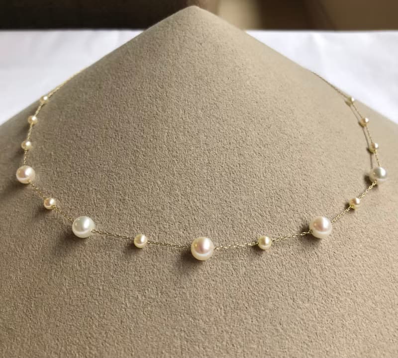 【Ltd.price】Akoya pearl  necklace K14 sea pearl
