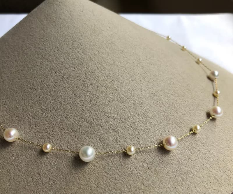 【Ltd.price】Akoya pearl  necklace K14 sea pearl