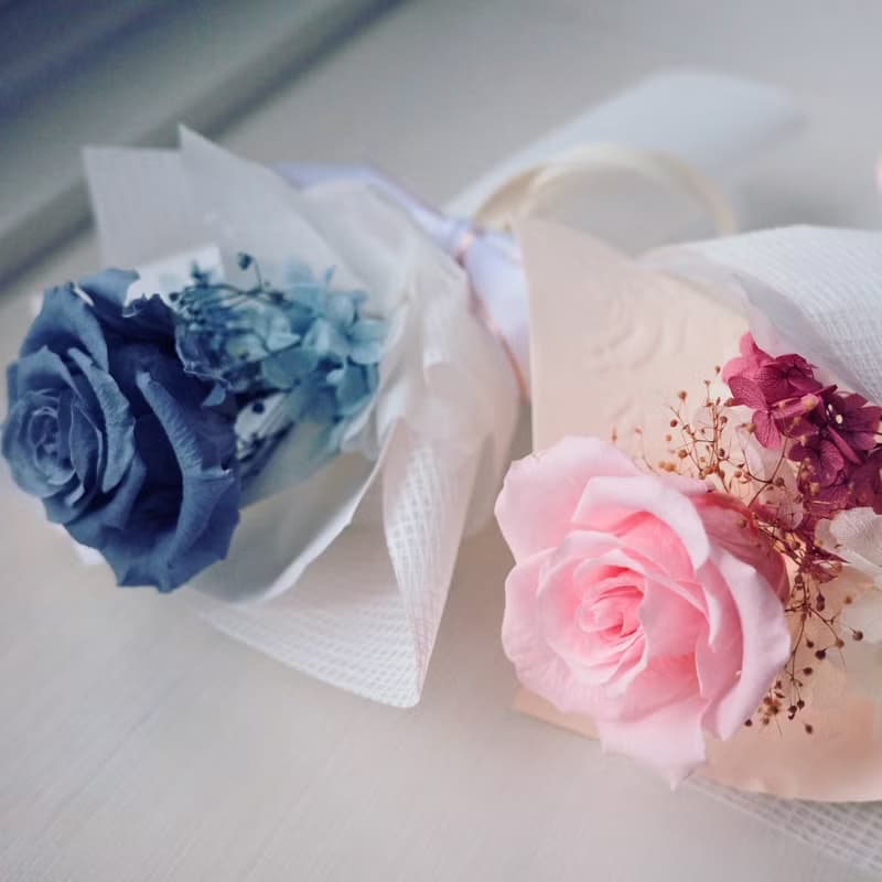 永生玫瑰花束  生日 l 週年 l 慶祝 l 黃色系