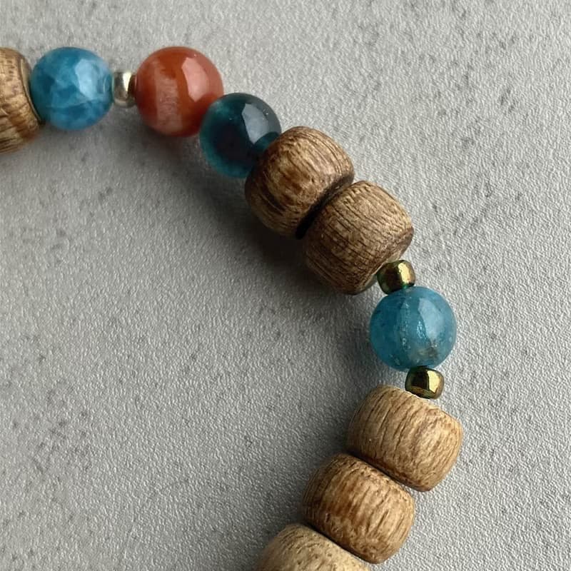 【設計理念_赤子之心】野生尖峰嶺沉香單圈手串8mm