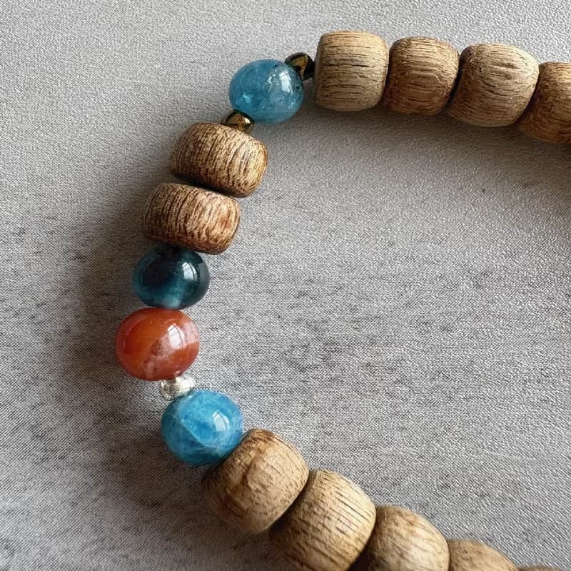 【設計理念_赤子之心】野生尖峰嶺沉香單圈手串8mm