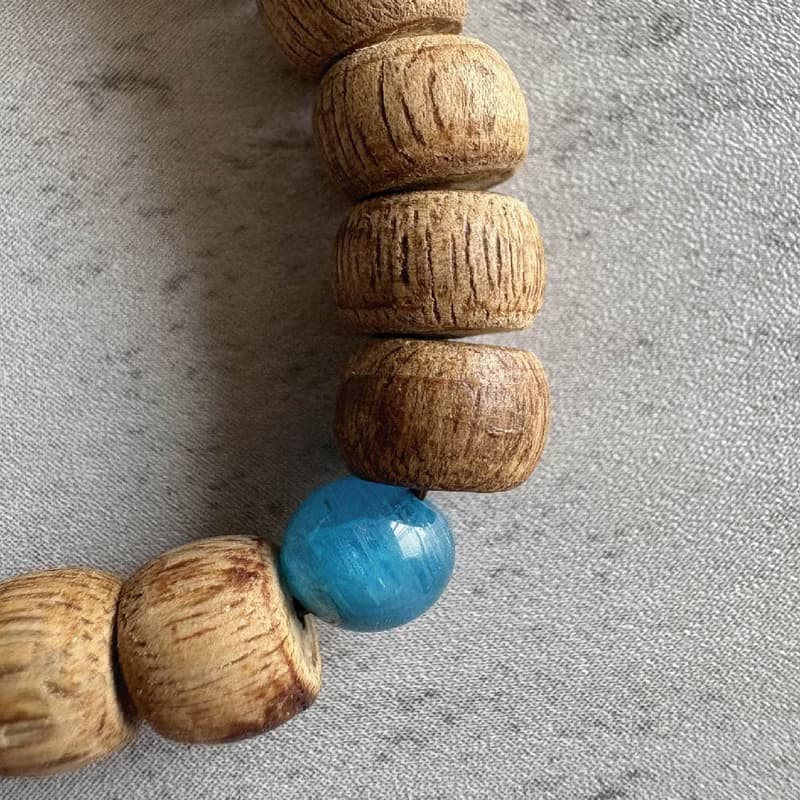 【設計理念_赤子之心】野生尖峰嶺沉香單圈手串8mm