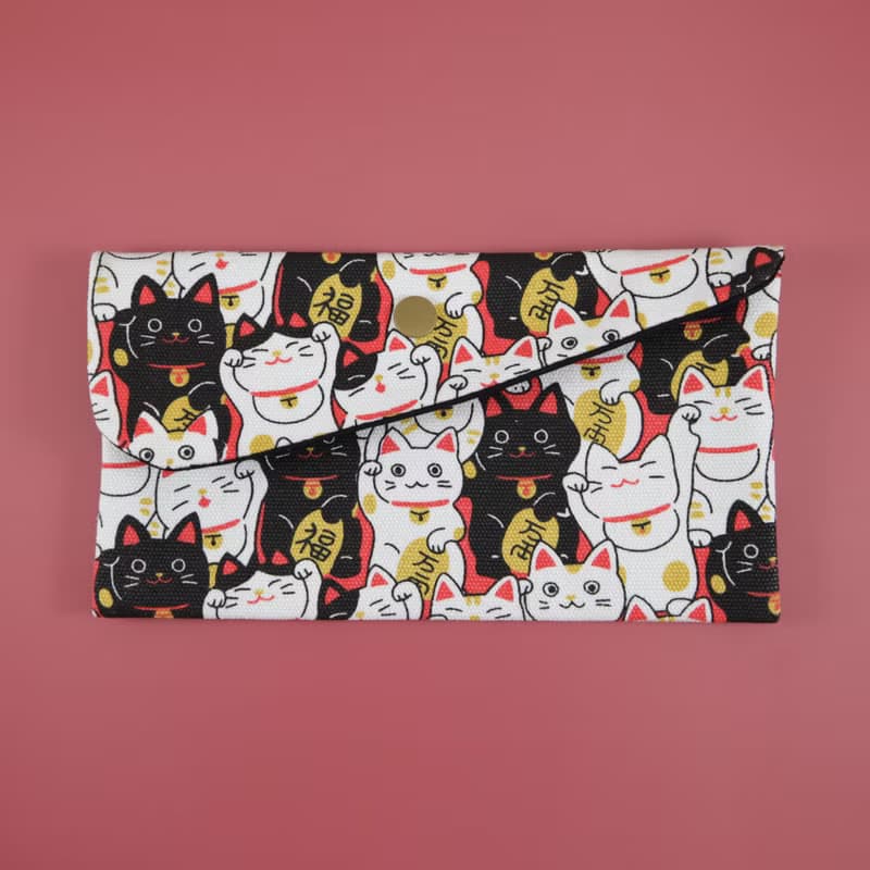 新年 招財喵喵 招財貓 布紅包袋 存摺袋 龍年紅包春聯