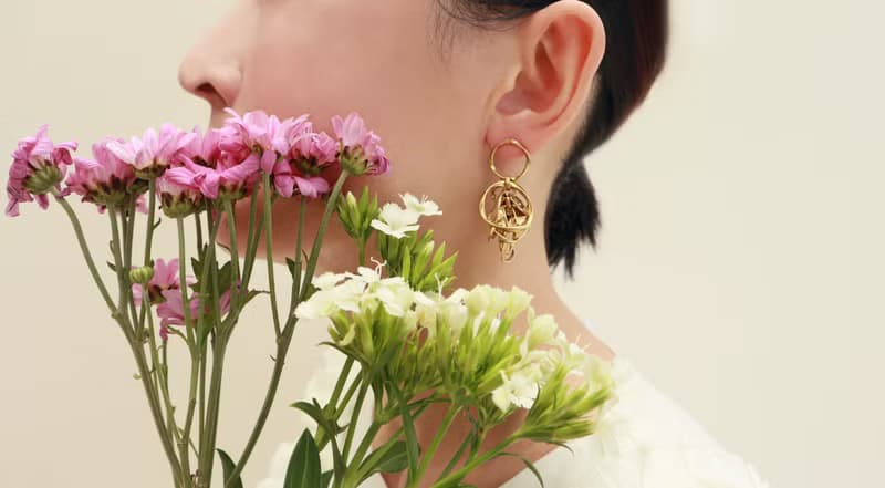圓氐  北歐女神  芙蕾雅Freya   925銀針耳環