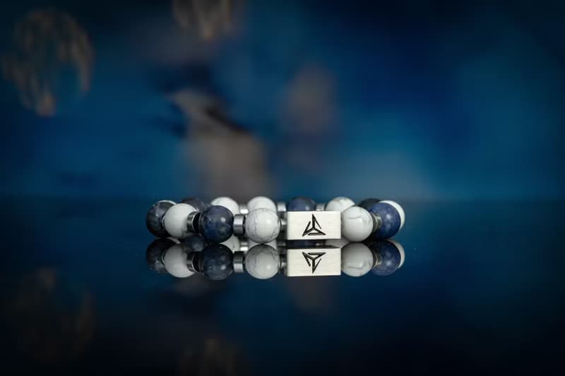 【長空】 |  藍紋石 | 白松石 | 水晶手鍊