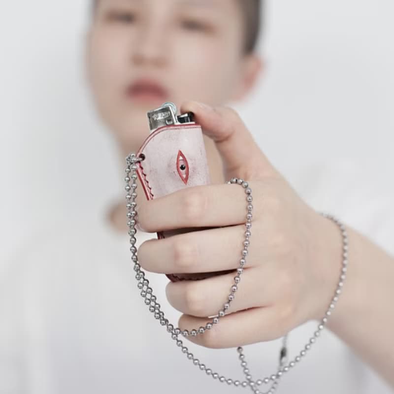 多色 打火機保護套 Alleyes眼珠設計 純手工義大利牛皮