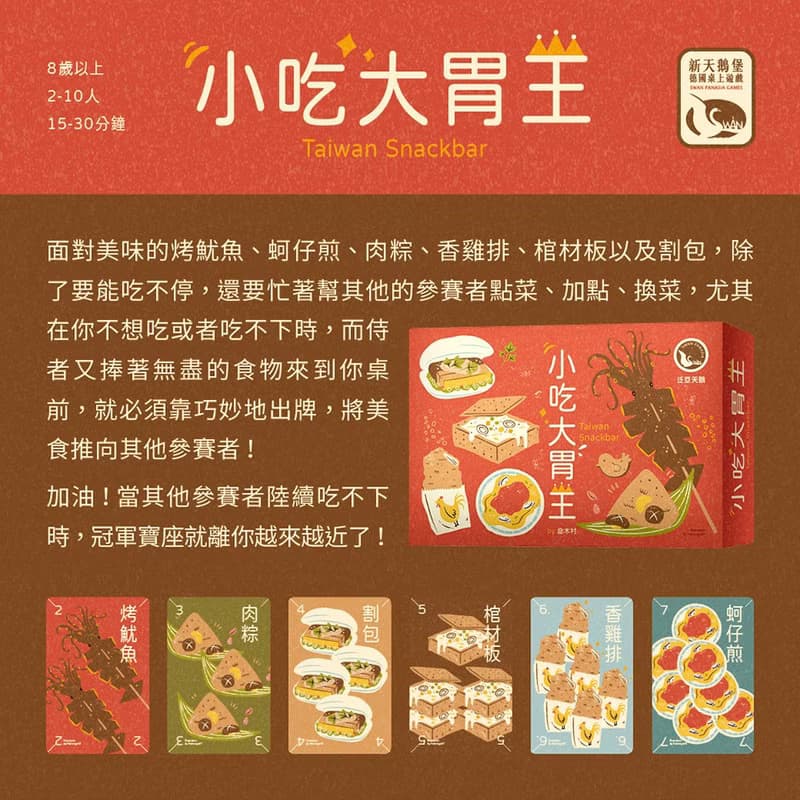【新天鵝堡桌遊】小吃大胃王 2021 年版