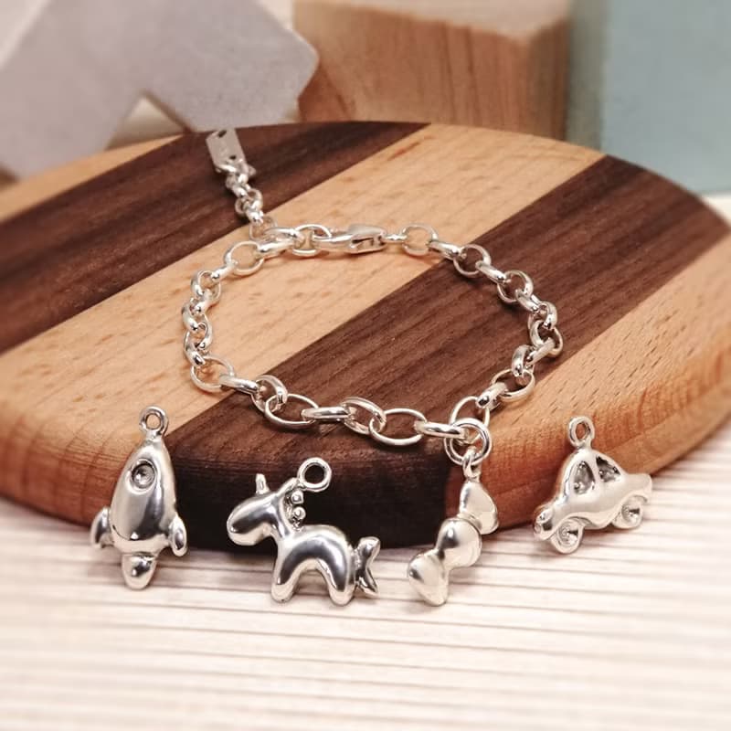 純銀寶寶手鍊 彌月禮盒 4款造型任選 新生兒禮物 兒童銀飾 生日禮