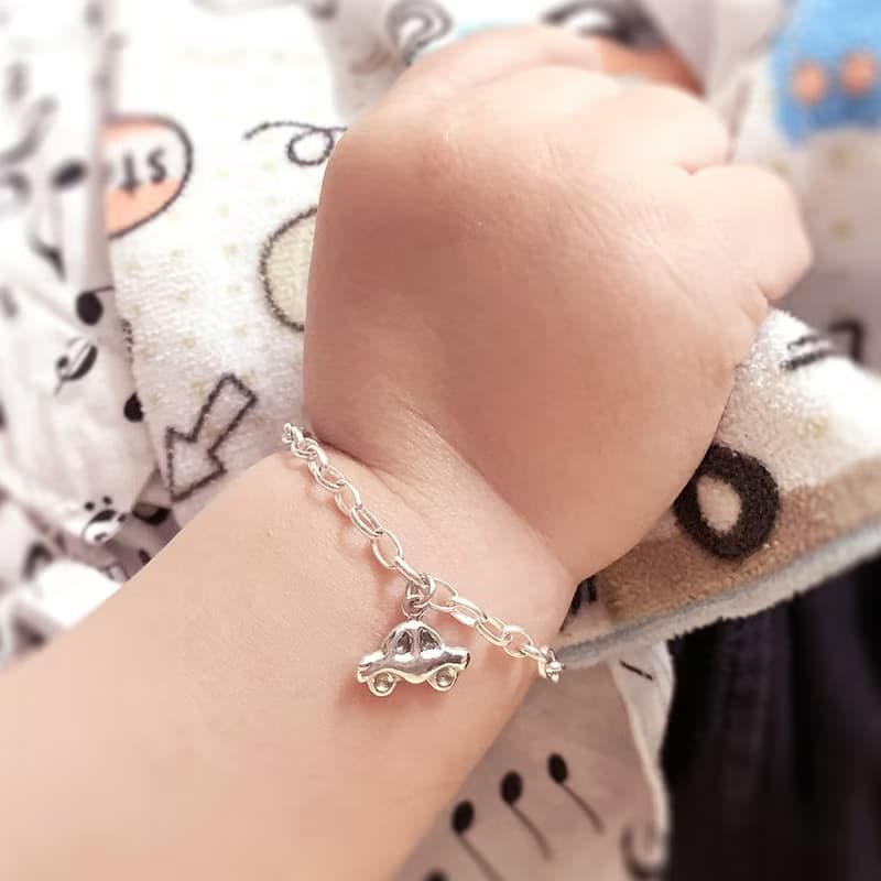 純銀寶寶手鍊 彌月禮盒 4款造型任選 新生兒禮物 兒童銀飾 生日禮