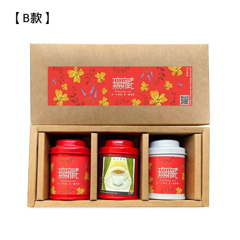 公益禮盒【無藏】臺茶紅茶三入小茶禮(金萱紅茶+紅玉紅茶+紅韻紅