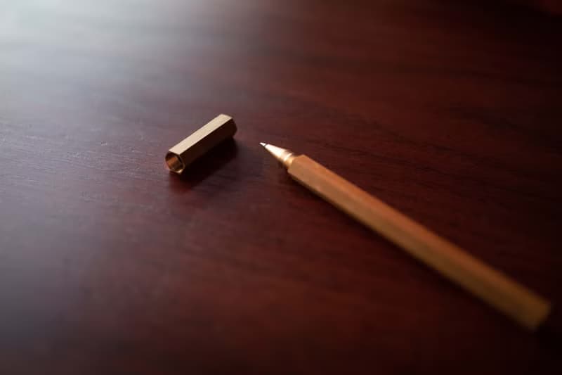 【快速出貨】六角型黃銅筆 交換禮物 聖誕節 質感生活
