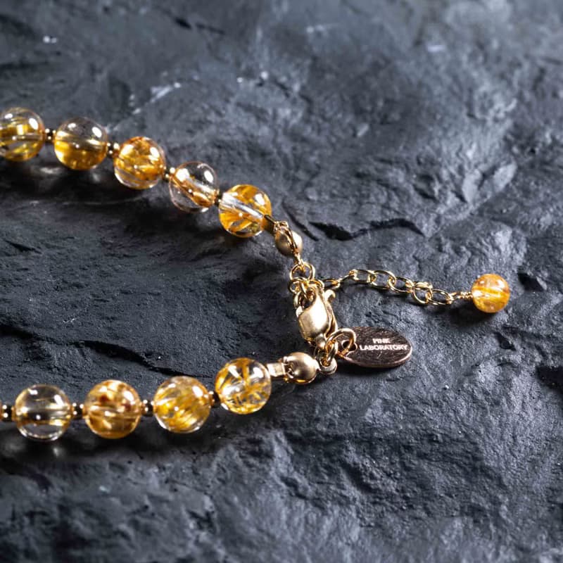 6A金鈦晶金髮晶14KGF手鍊