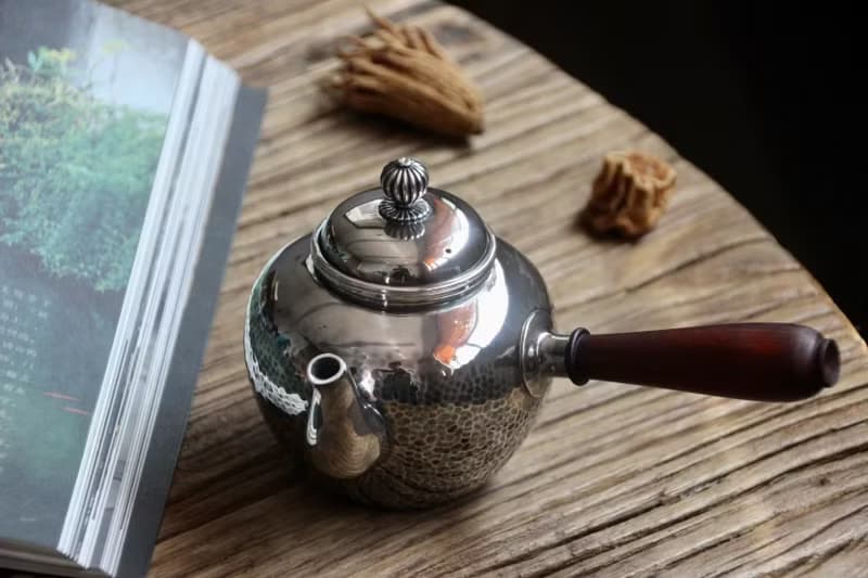 尚幀品 將軍罐行急須 側把純銀壺 銀壺泡茶 煮茶 300cc