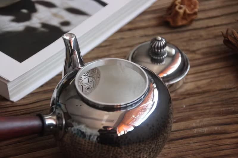 尚幀品 將軍罐行急須 側把純銀壺 銀壺泡茶 煮茶 300cc