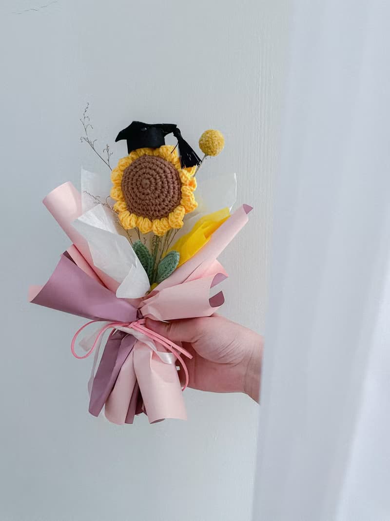 好時光 x 鉤針向日葵花束