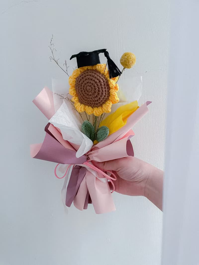 好時光 x 鉤針向日葵花束