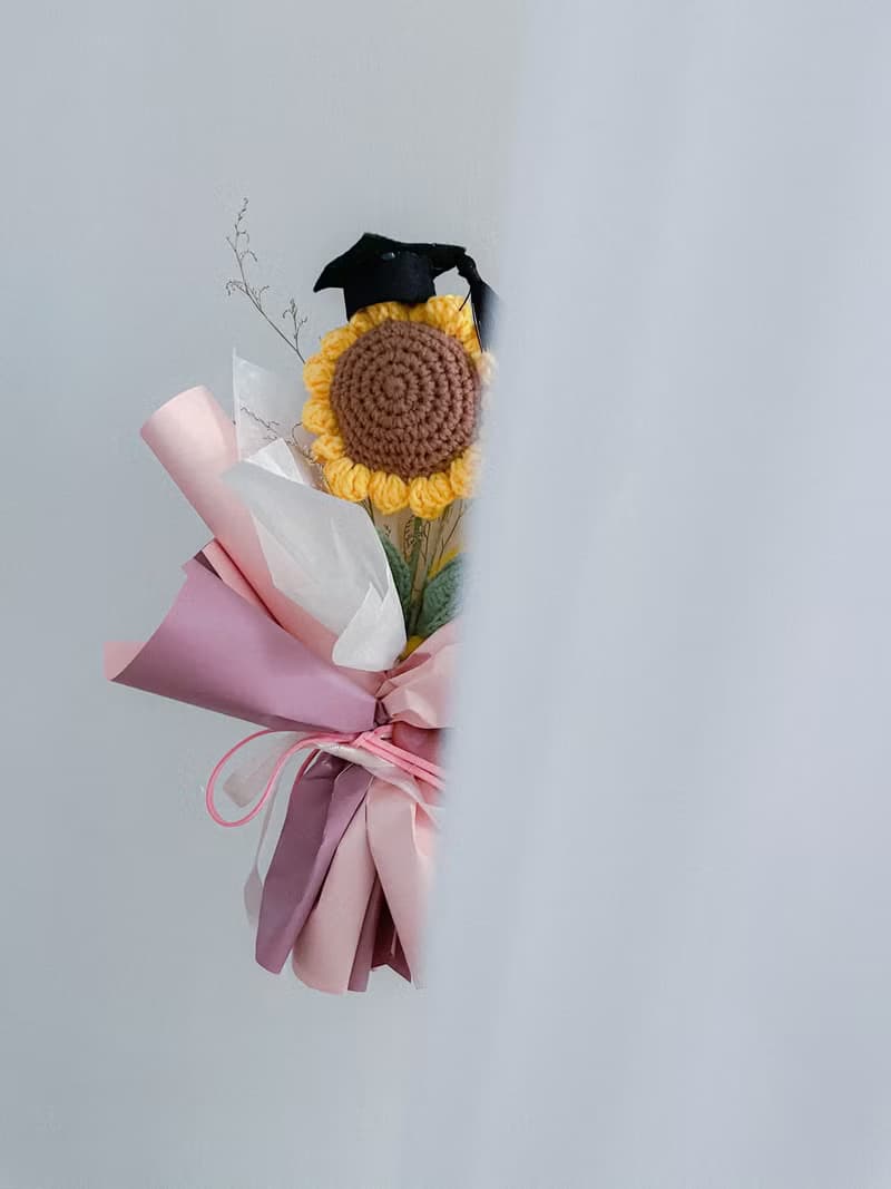 好時光 x 鉤針向日葵花束