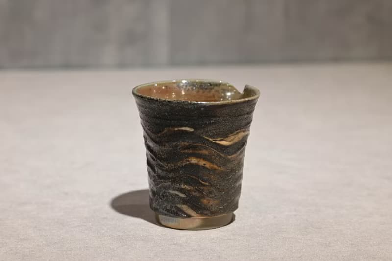 | 220cc | 柴燒無把茶海線條款 公道杯 勻杯 【臻麟陶藝】